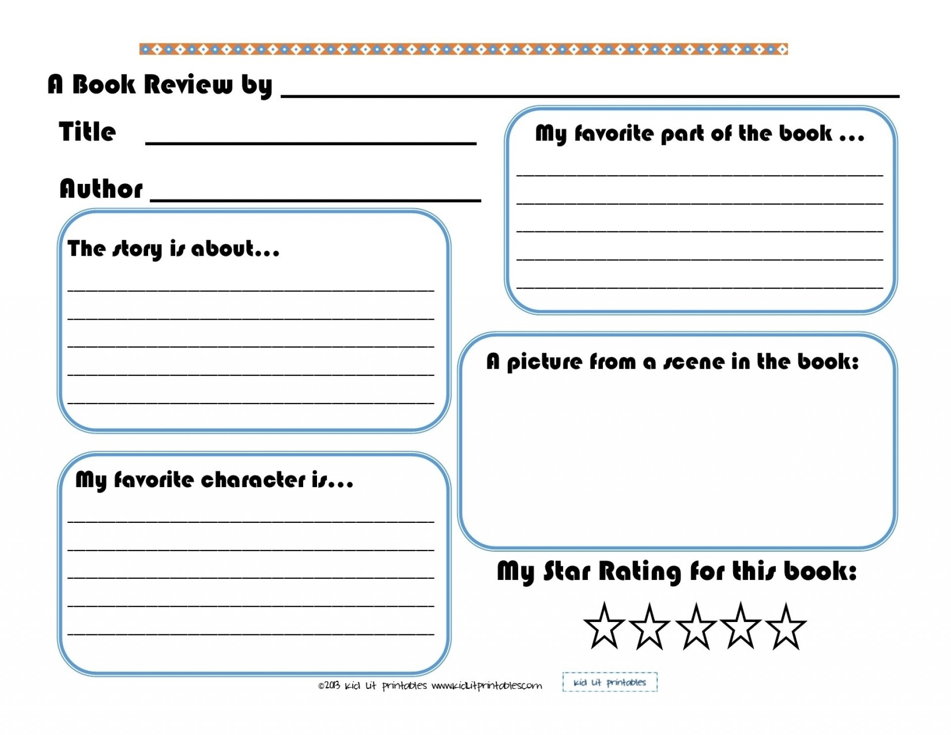 009 Best Images Of Printable Elementary Book Report Forms Pertaining - Free Printable Book Report Forms