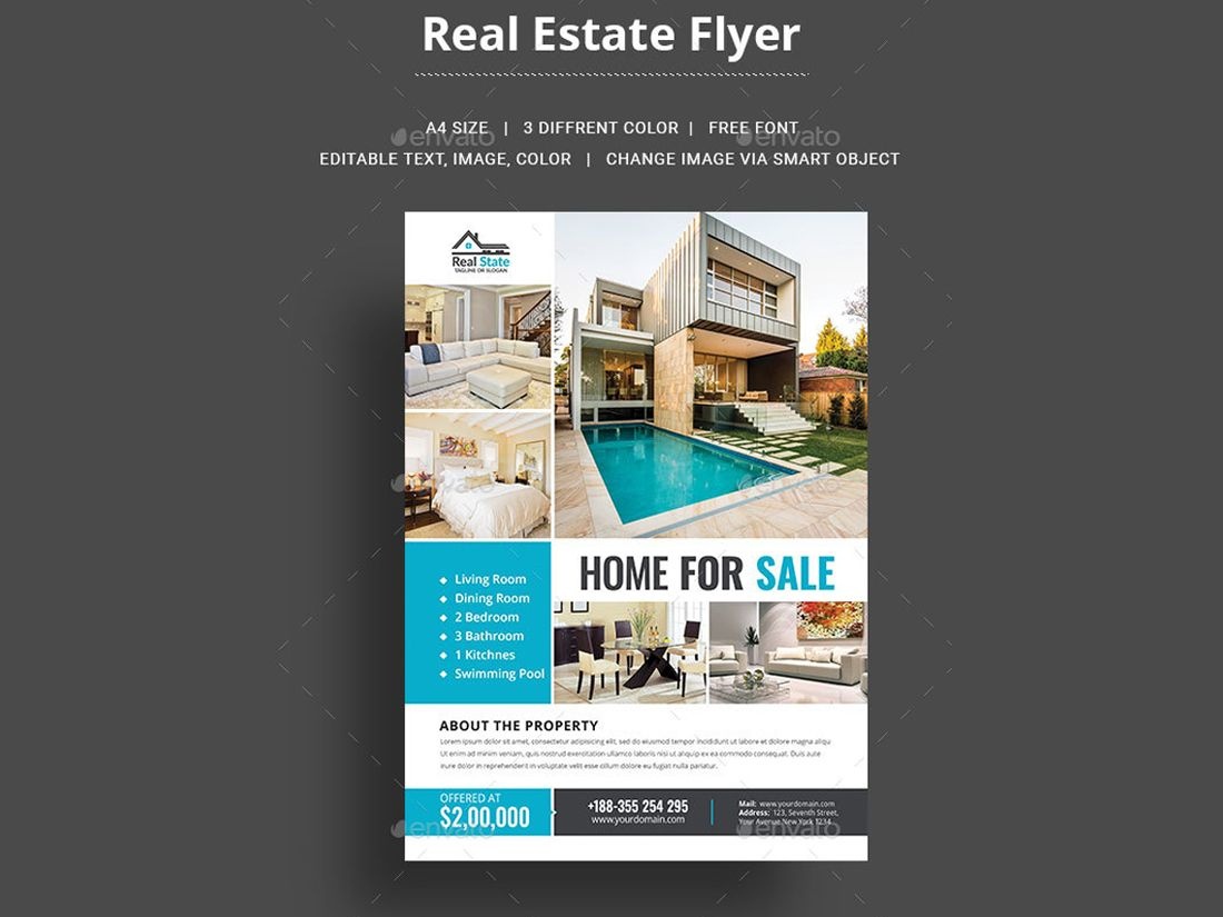 014 Real Estate Agent Flyer Template Astounding Ideas Free - Free Printable Real Estate Flyer Templates