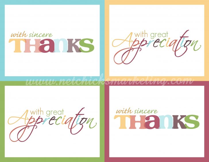 Thank You Card Free Printable Template