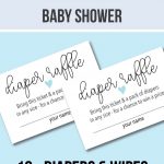 10+ Diaper Raffle Wording Ideas (Diaper Raffle Tickets Too)   Free Printable Diaper Baby Shower Invitations