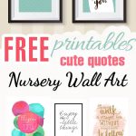 100+ Best Free Nursery Printables And Wall Art   Craft Mart   Free Printable Wall Posters