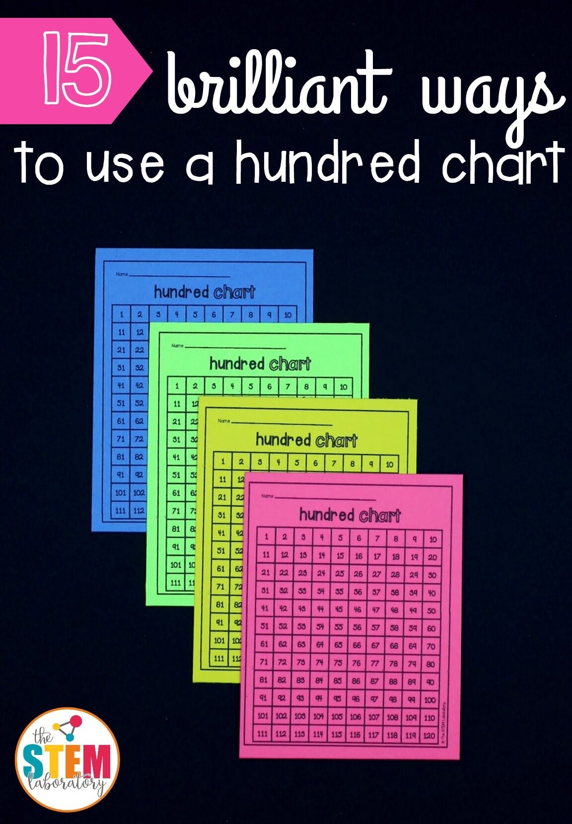 15 Brilliant Ways To Use A Hundred Chart - The Stem Laboratory - Free Printable Hundreds Chart To 120