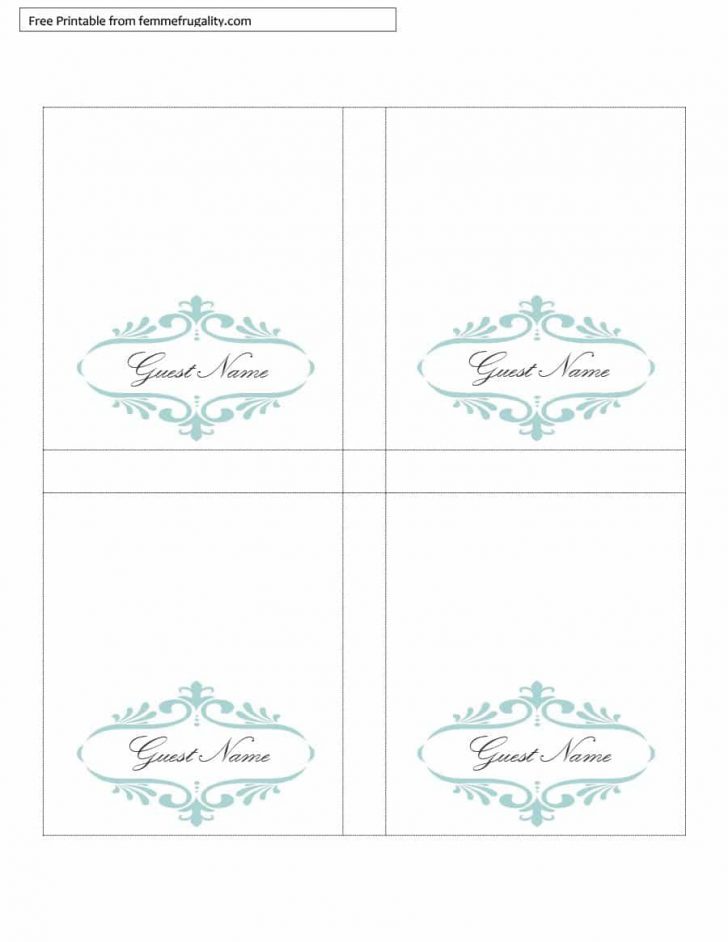 Free Printable Table Tents