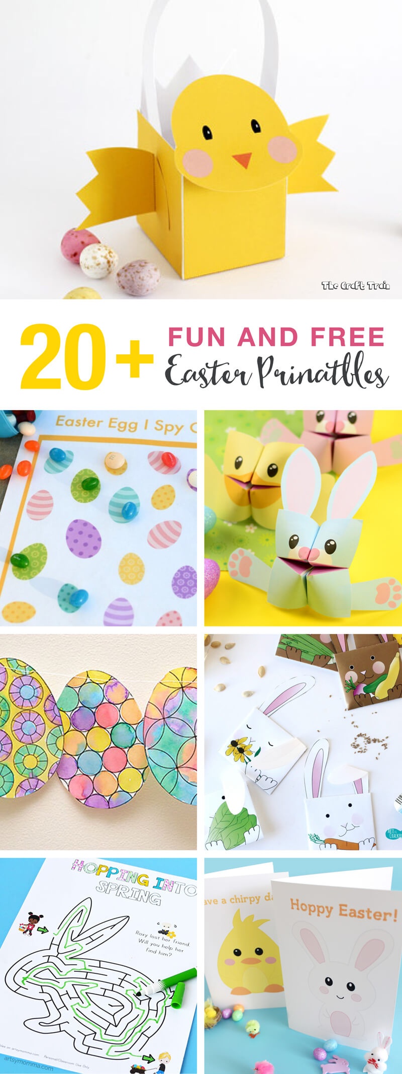 20+ Fun And Free Easter Printables For Kids | The Craft Train - Free Printable Easter Bunting