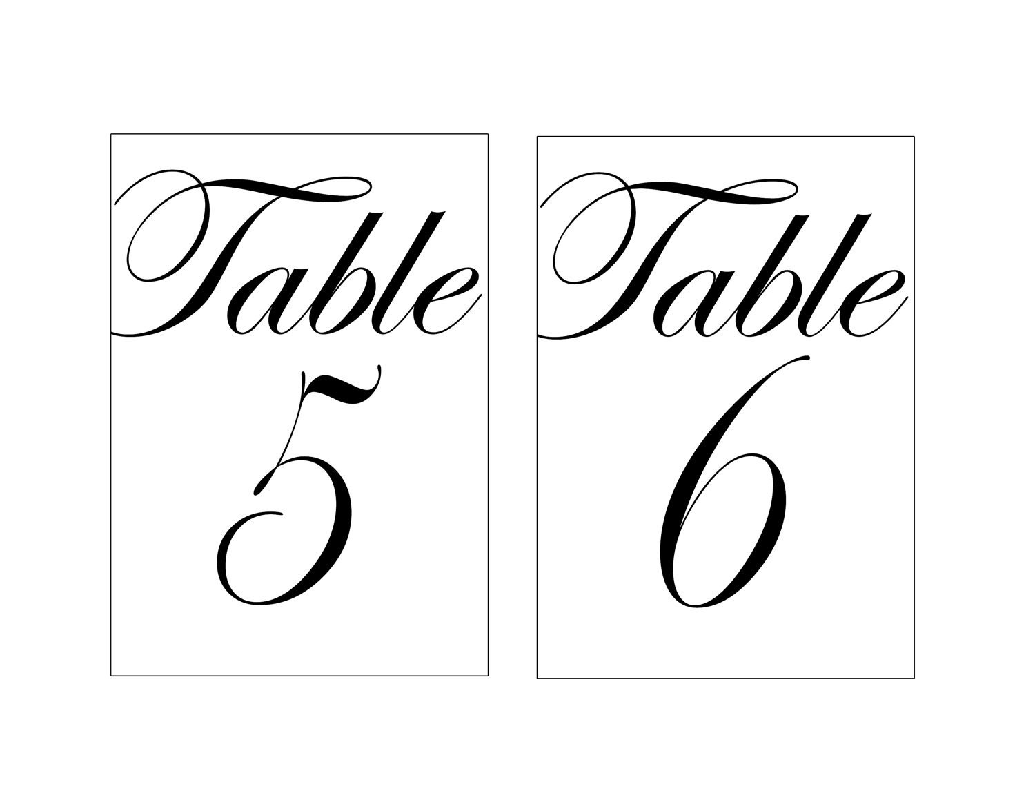 28 Elegant Printable Table Numbers | Kittybabylove - Free Printable Table Numbers