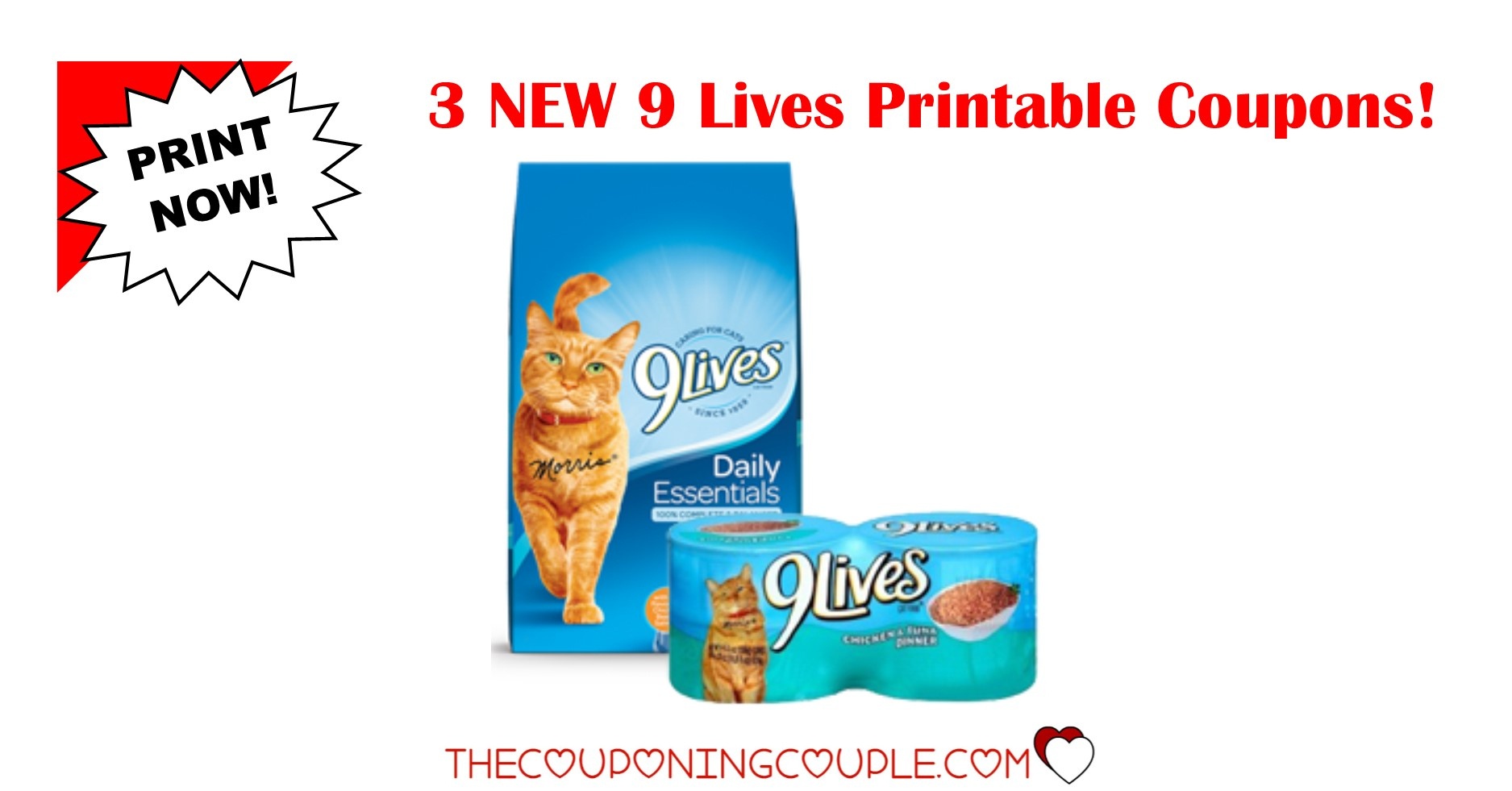 Free Printable 9 Lives Cat Food Coupons Free Printable