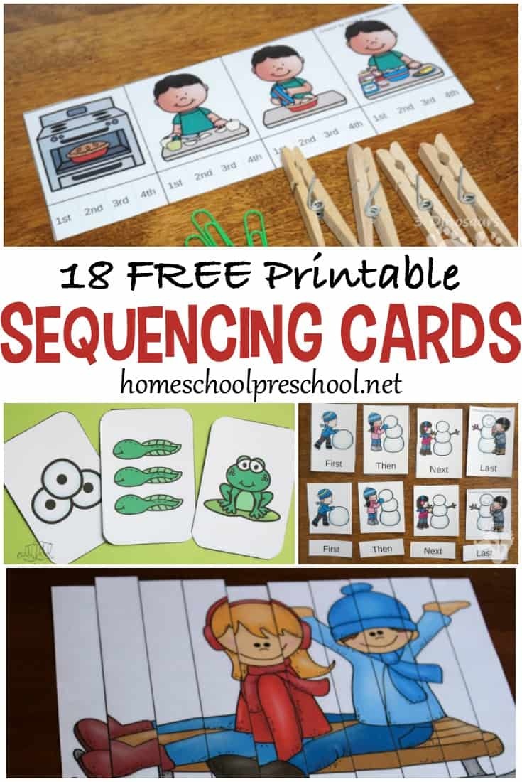 3 Step Sequencing Cards Free Printables For Preschoolers - Free Printable Sequencing Worksheets For Kindergarten