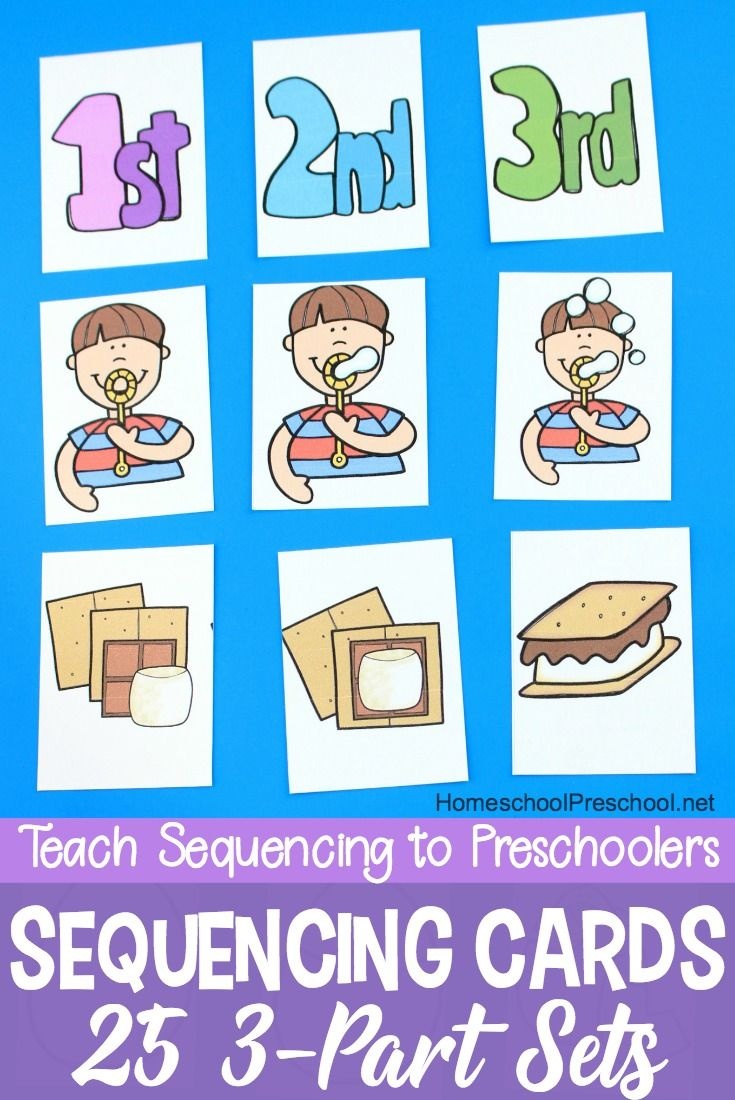 3 Step Sequencing Cards Free Printables For Preschoolers | Speech - Free Printable Sequencing Worksheets For Kindergarten