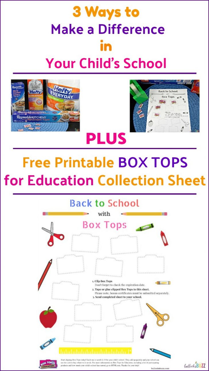 Free Printable Box Tops For Education