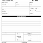 40+ Order Form Templates [Work Order / Change Order + More]   Free Printable Work Order Template
