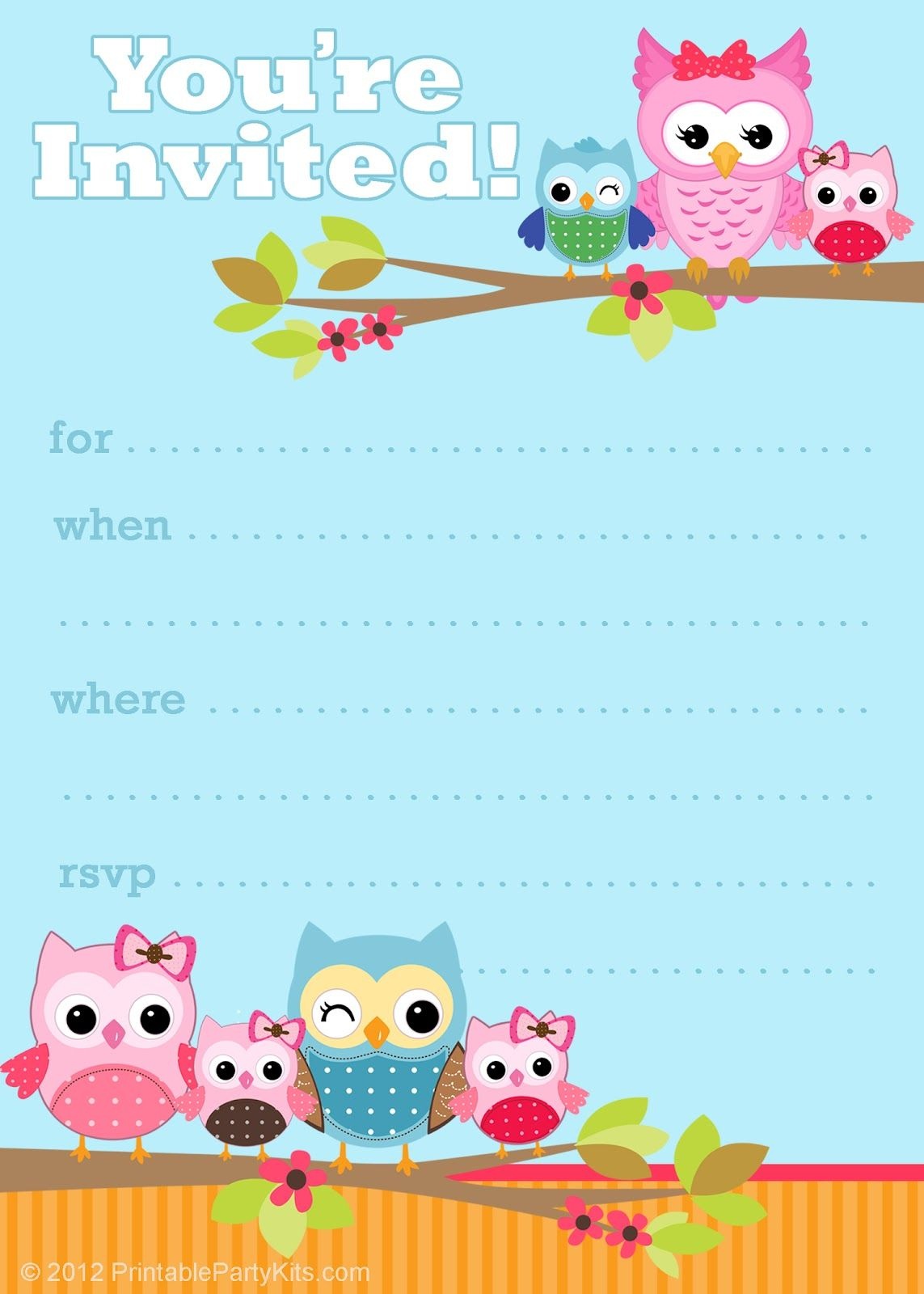 41 Printable Birthday Party Cards &amp;amp; Invitations For Kids To Make - Free Printable Event Invitations