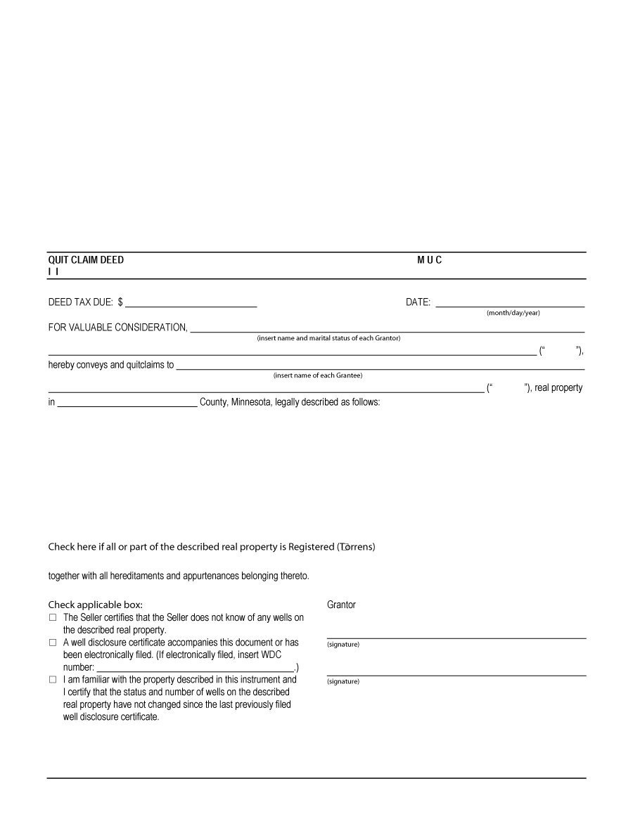 46 Free Quit Claim Deed Forms &amp;amp; Templates ᐅ Template Lab - Free Printable Quit Claim Deed Form