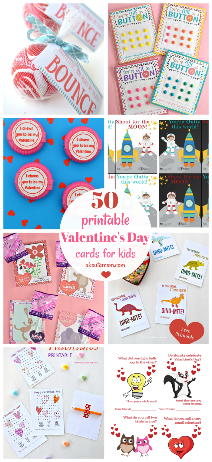 50 Free Printable Valentine's Day Cards - Free Printable Childrens Valentines Day Cards