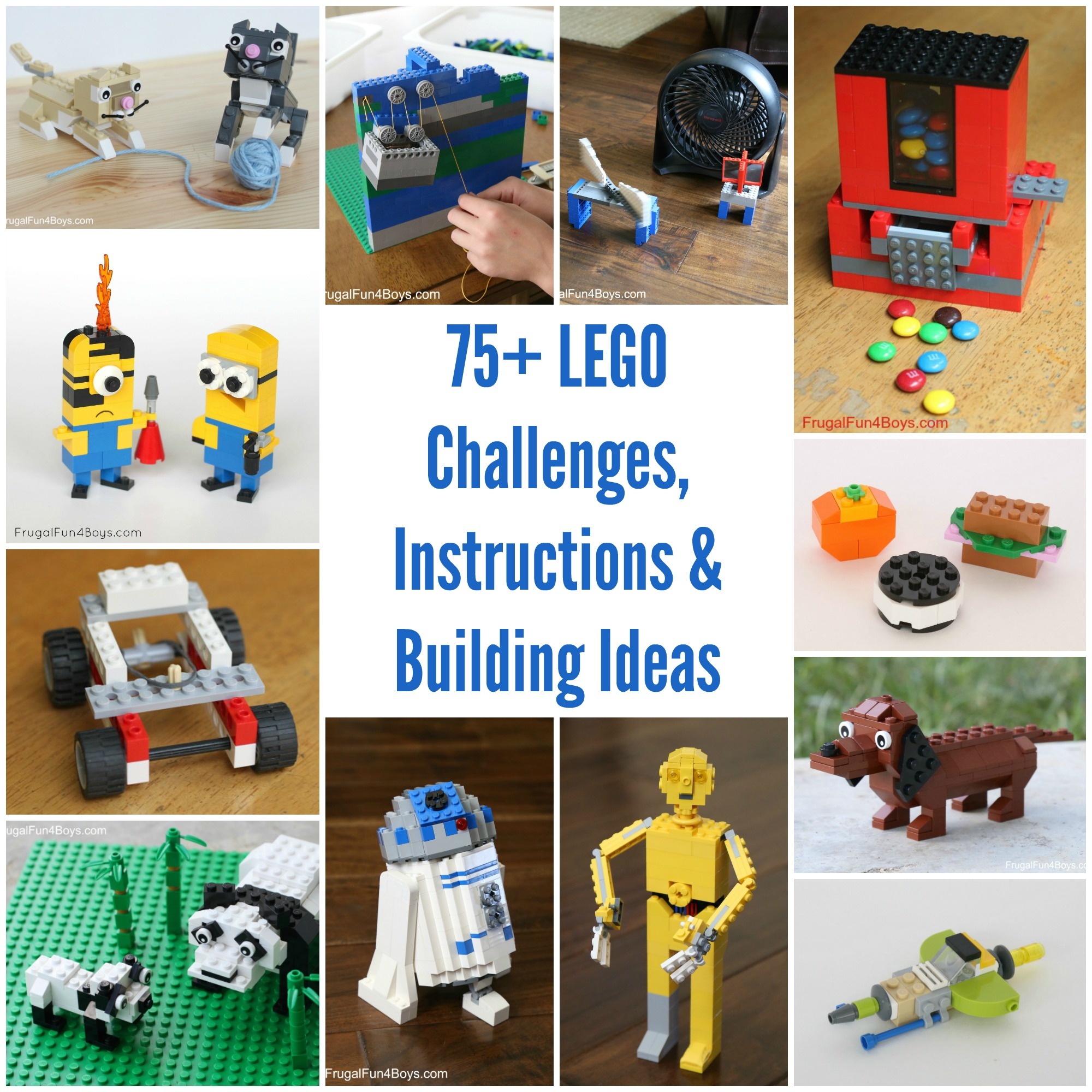 75+ Lego Building Projects For Kids - Frugal Fun For Boys And Girls - Free Printable Lego Instructions