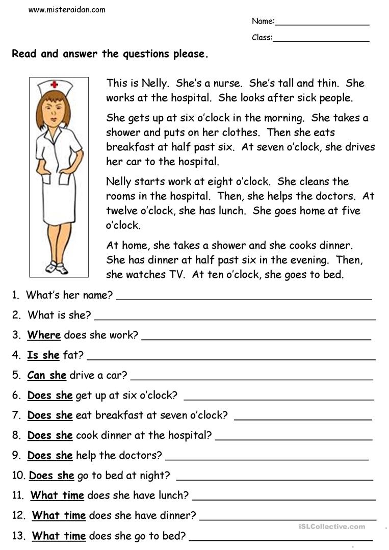 Free Printable Reading Comprehension Worksheets For Adults Free Printable