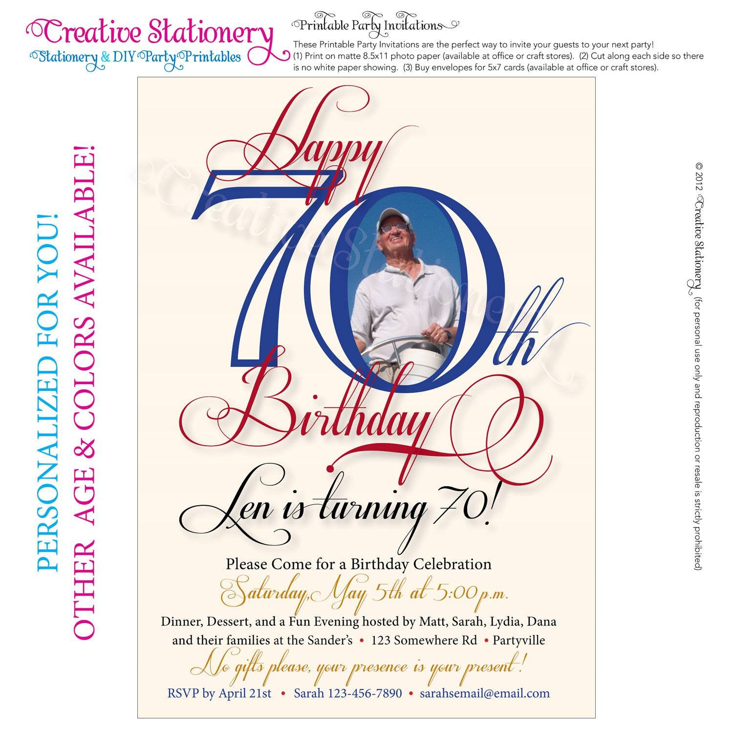 86+ 70Th Birthday Ecards - Humorous 70Th Birthday Cards Quotes Funny - Free Printable 70Th Birthday Party Invitations