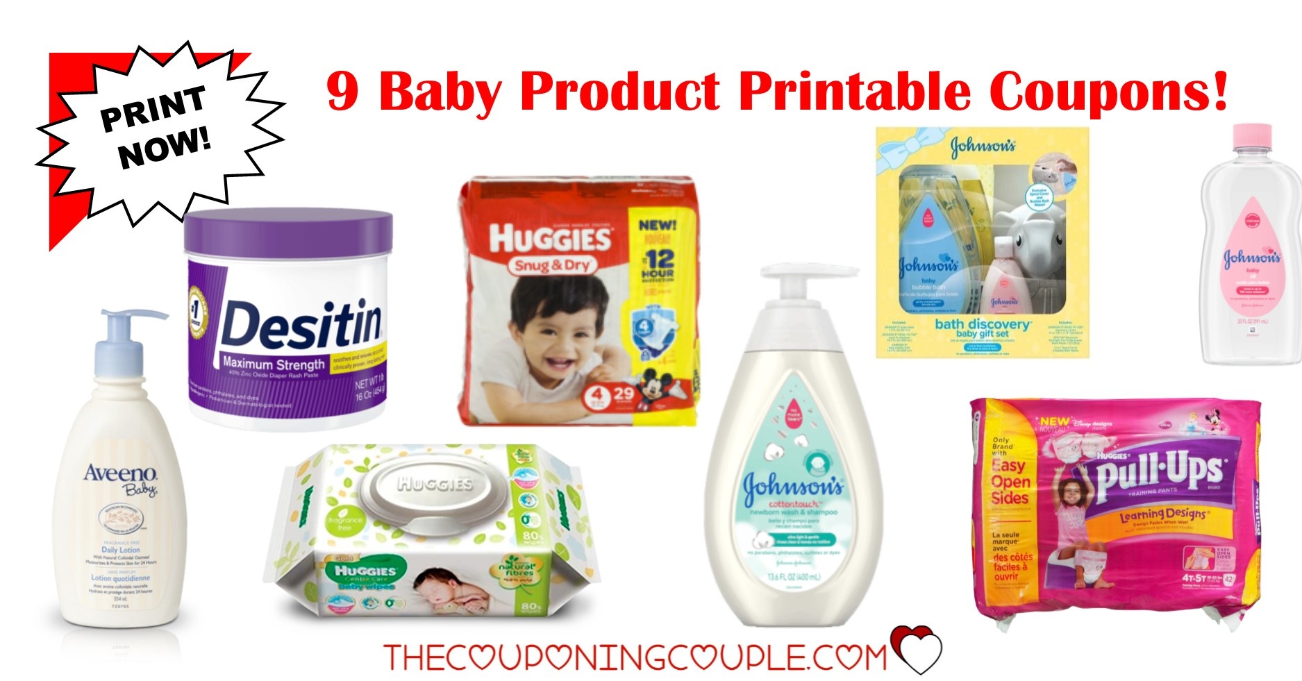9 Baby Product Printable Coupons ~ Over $15.50 In Savings! - Free Printable Coupons For Baby Diapers