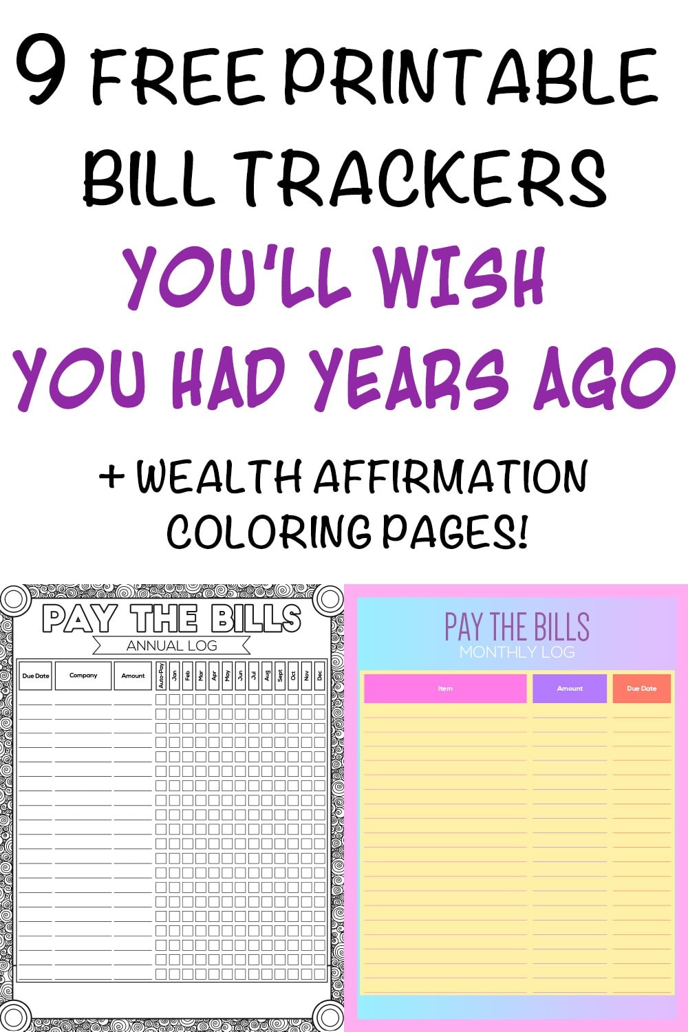 9 Printable Bill Payment Checklists And Bill Trackers - The Artisan Life - Free Printable Bill Tracker