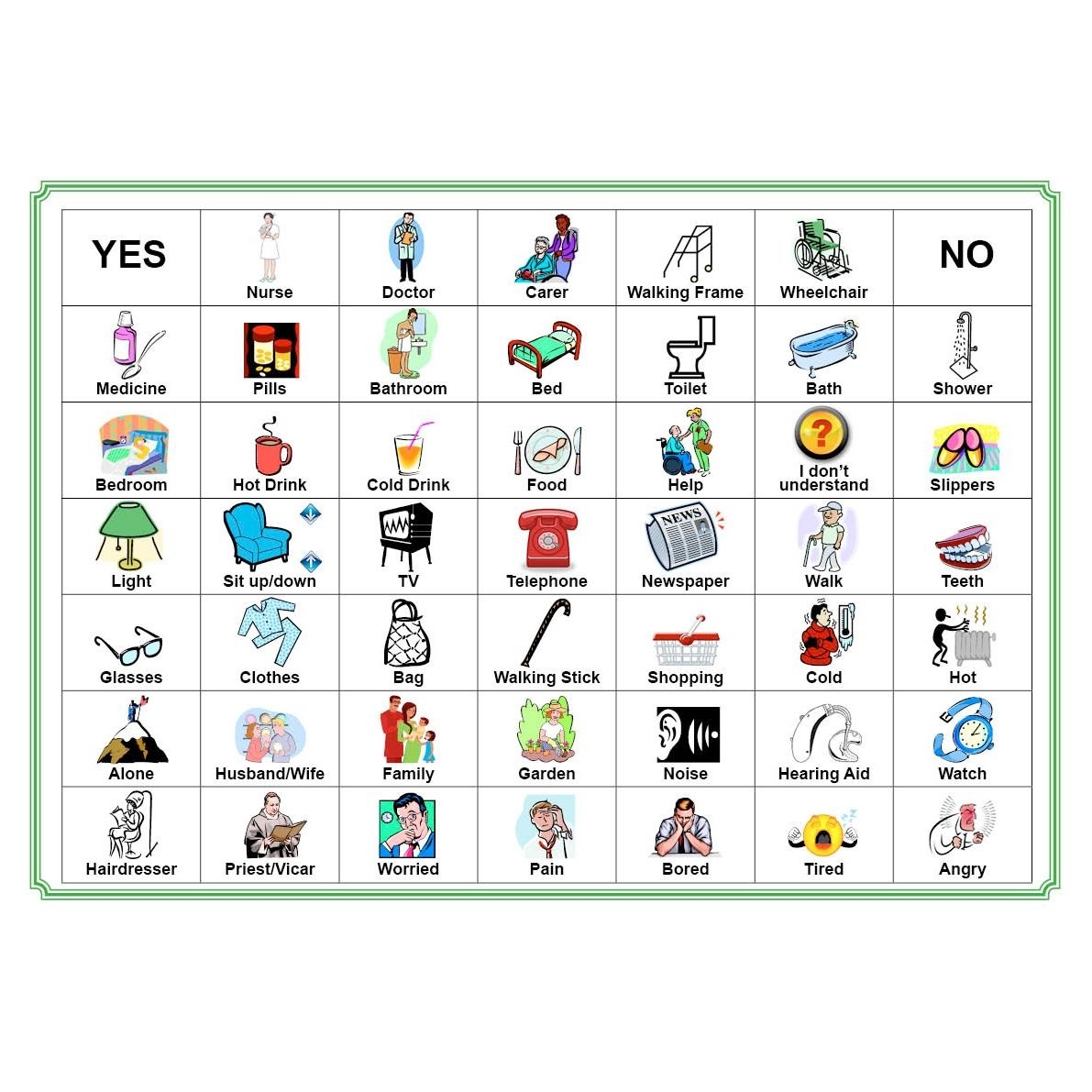 Activities For Elderly People With Dementia And Alzheimer&amp;#039;s - Free Printable Picture Communication Symbols