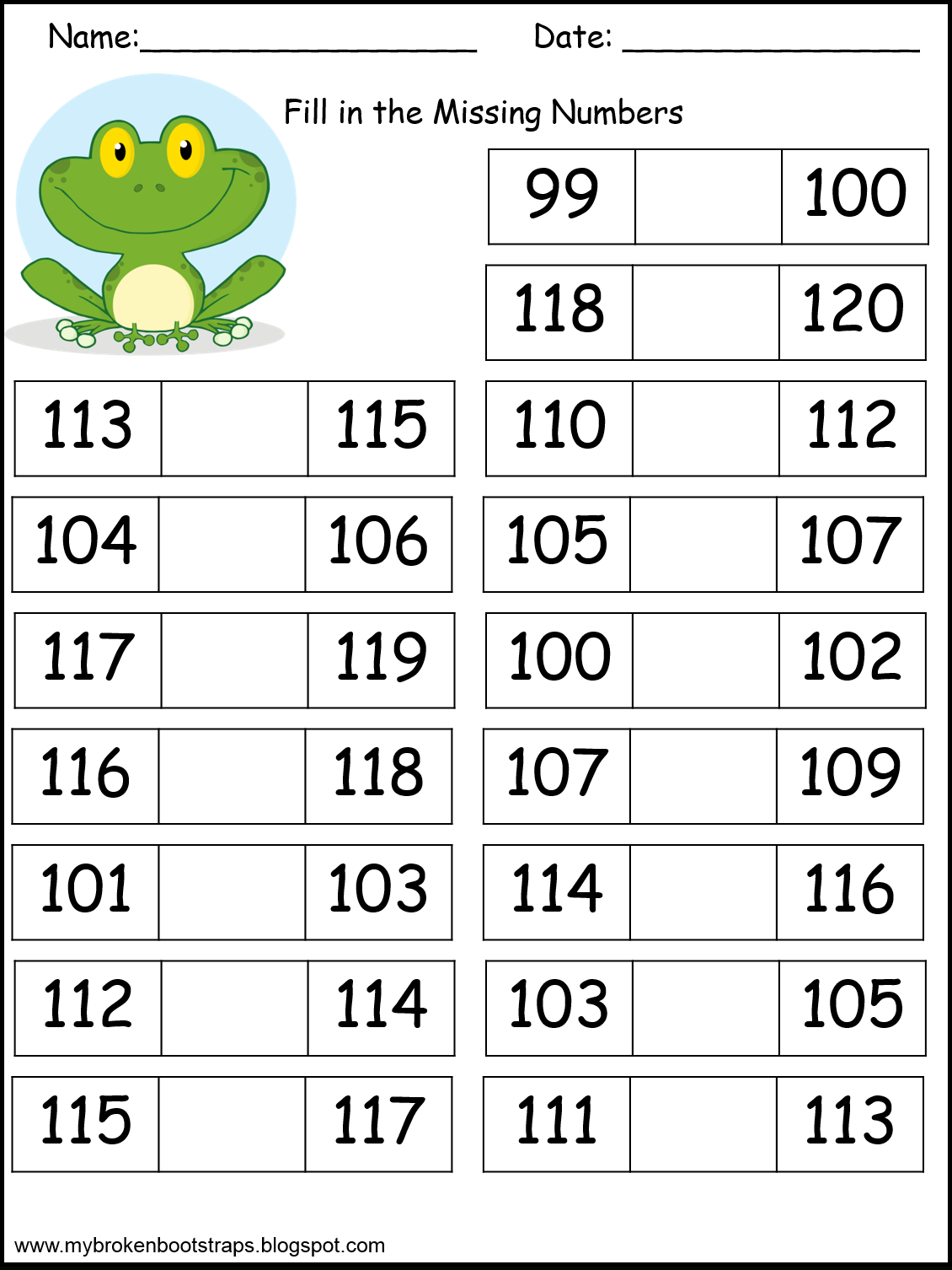 Pindadsworksheets On Math Worksheets | Hundreds Chart, 120 - Free Sns-Brigh10