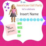 American Girl Birthday Party Invitations: Free Printables | Ag Doll   American Girl Party Invitations Free Printable