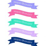 Anna And Blue Paperie: {Free Printable} Happy Birthday Cake Banners   Free Printable Happy Birthday Cake Topper