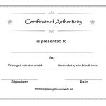 Artcertificate1 | Kk Certificate Of Authenticity | Blank Certificate   Free Printable Award Certificates