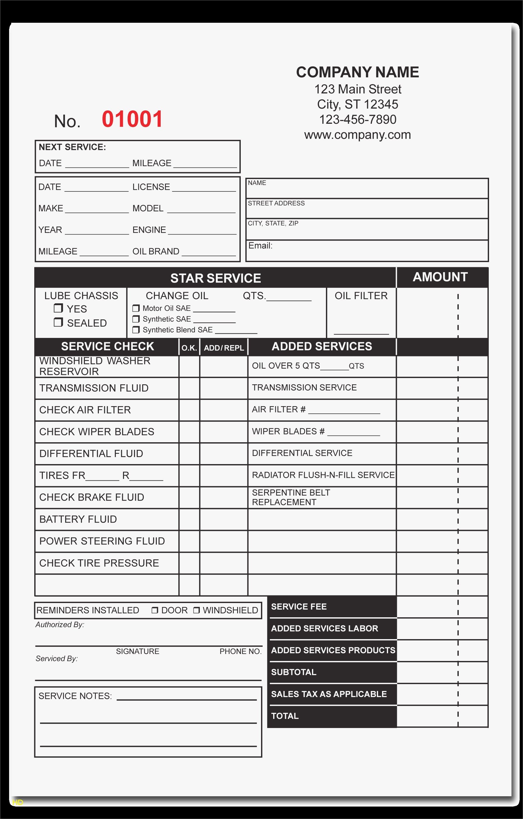 automotive invoice software free