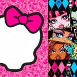 Awesome Free Printable Monster High Birthday Invitations Layout   Monster High Cupcake Toppers Printable Free