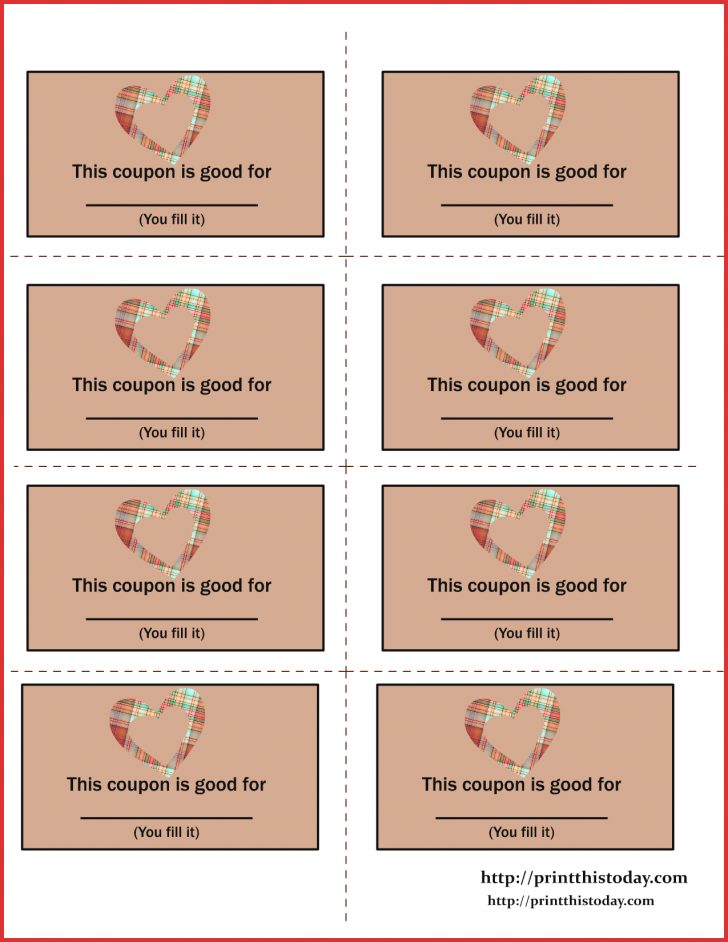 Free Printable Love Certificates For Him