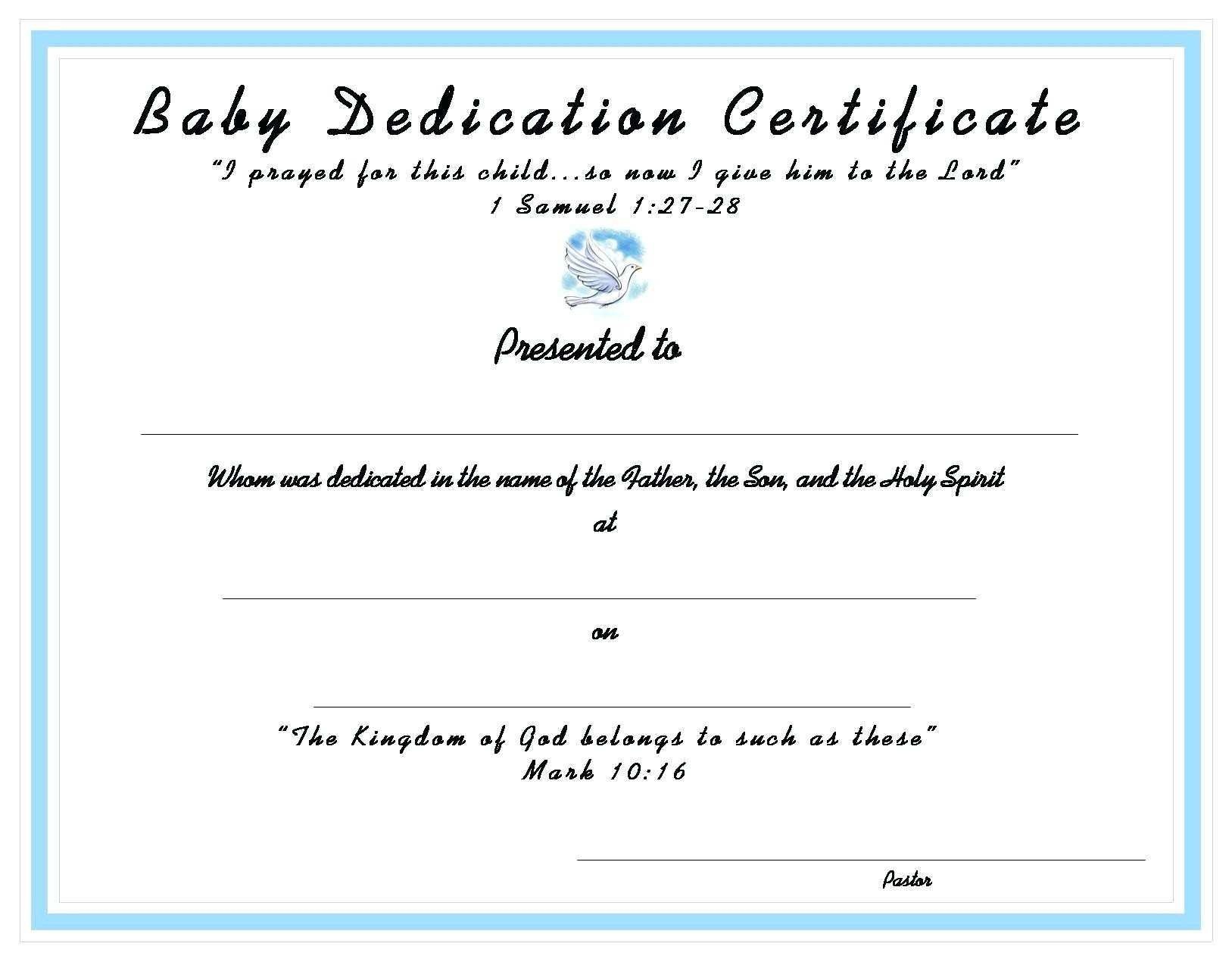 word templates free download baptism certificate