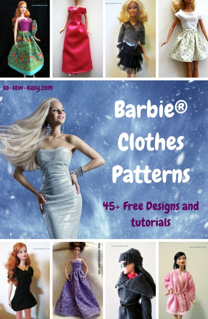 Easy Barbie Clothes Patterns Free Printable