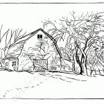 Barn House Coloring Page   Mauracapps   Free Printable Barn Coloring Pages