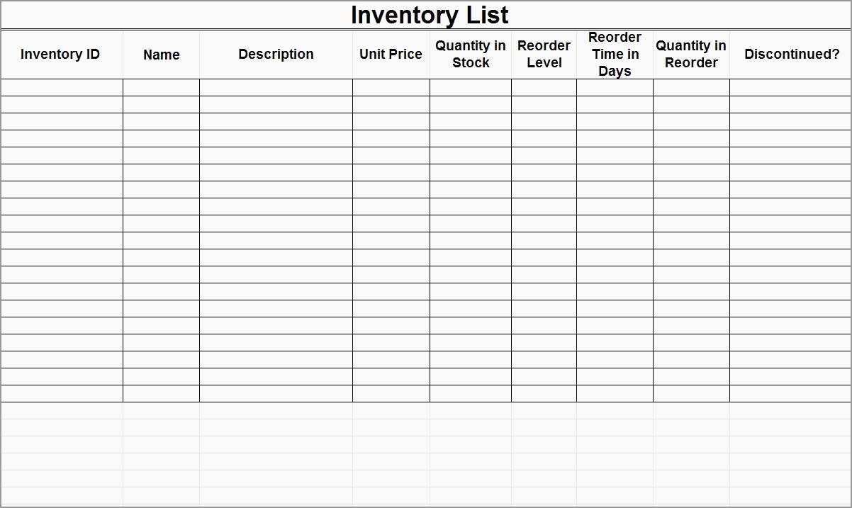 Beautiful Free Liquor Inventory Spreadsheet Template | Best Of Template - Free Printable Inventory Sheets