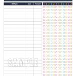 Bill Payment Checklist Printable Fillable Personal Finance | Etsy   Free Printable Bill Payment Checklist