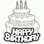 Birthday Cake Coloring Pages   Free Large Images | Crafts | Happy   Free Printable Pictures Of Birthday Cakes