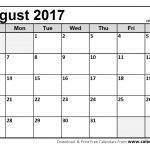Blank Calendar August 2017 Printable | Hauck Mansion   Free Printable August 2017