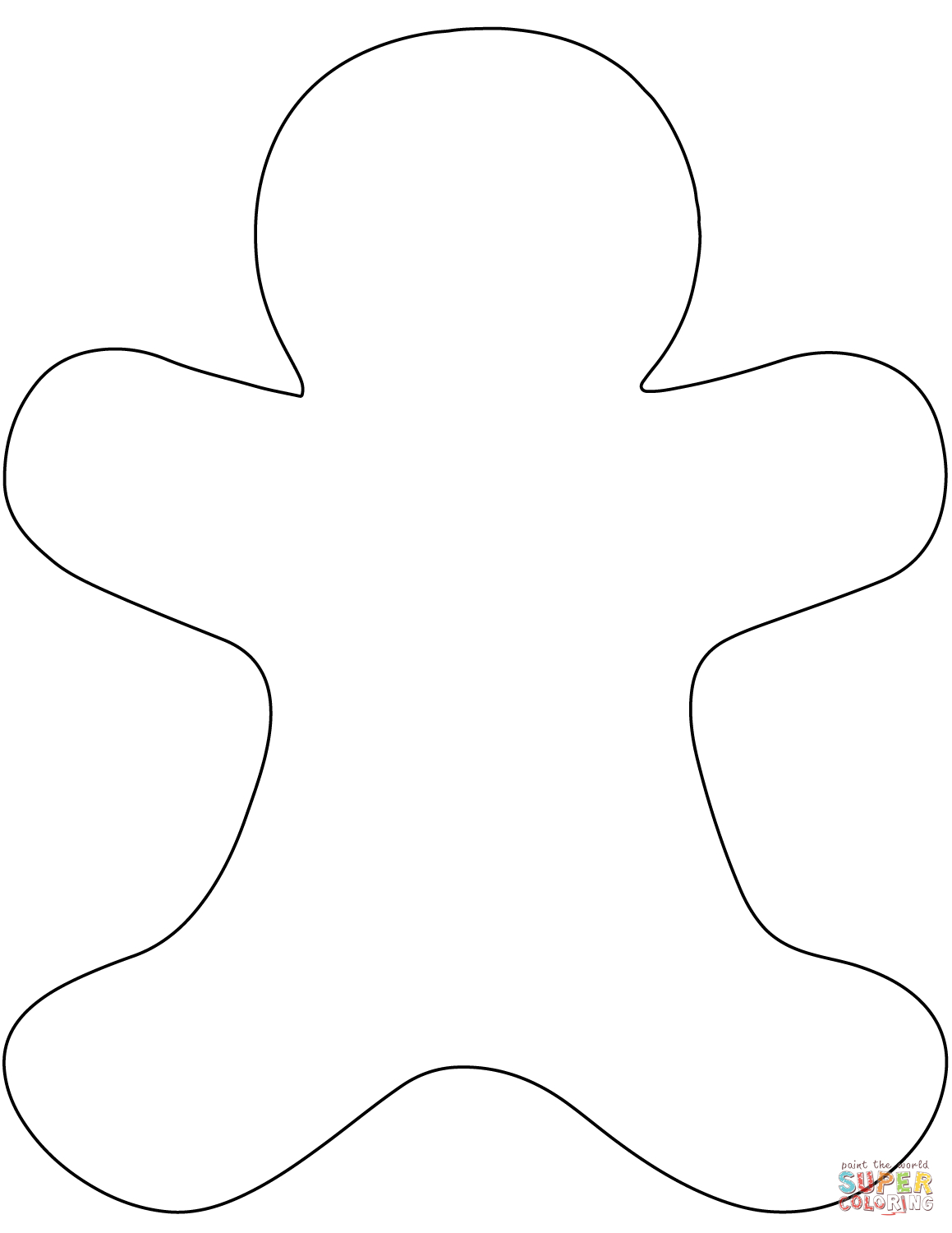 Coloring Pages Of A Gingerbread Man Boringpop