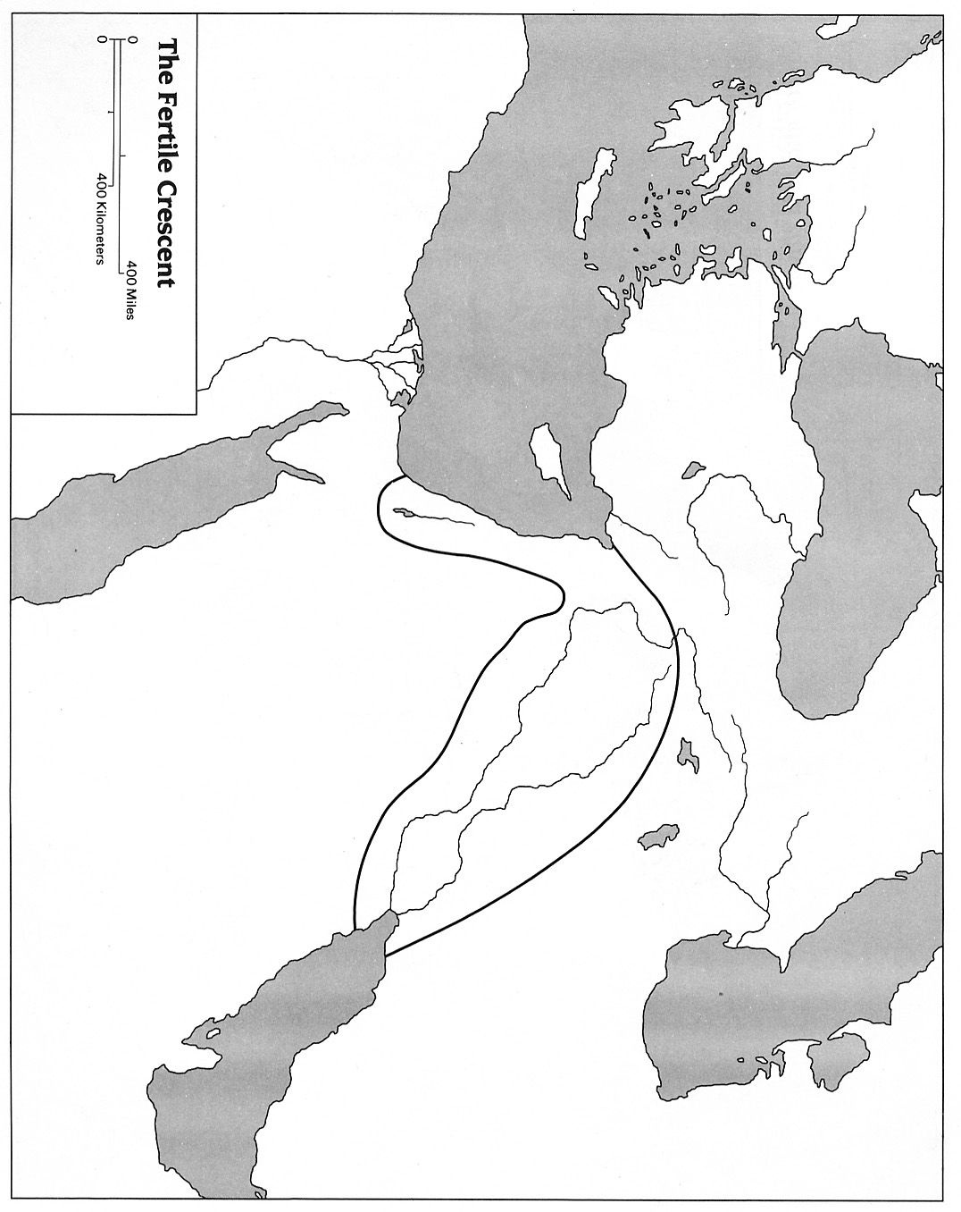 Cartoon Fertile Crescent Coloring Page for Adult