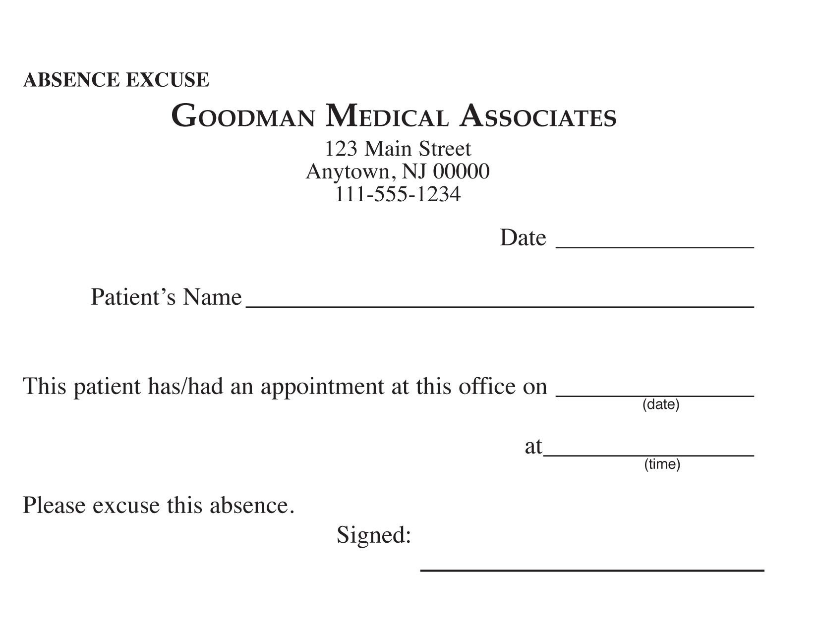 Creating Fake Doctor #39 s Note / Excuse Slip (12  Templates For Word