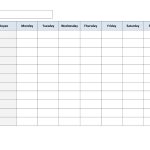 Blank Weekly Work Schedule Template | Schedule | Cleaning Schedule   Free Printable Weekly Work Schedule
