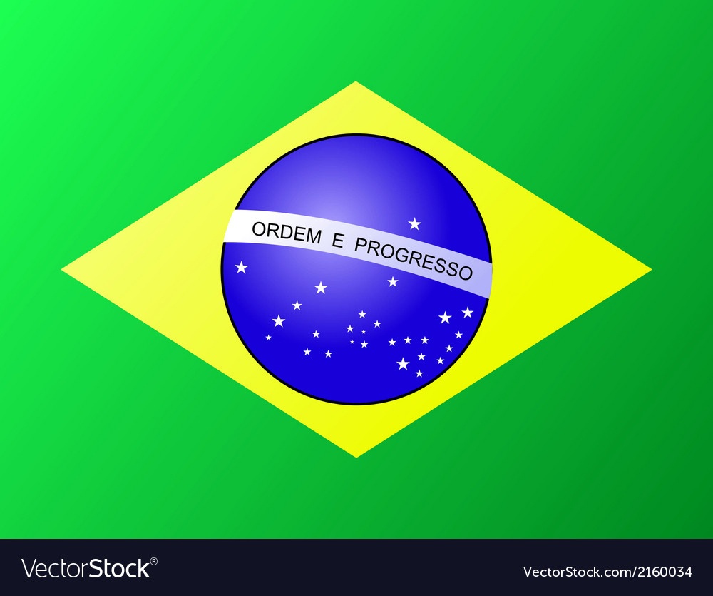 Brasil Brazil Flag Royalty Free Vector Image - Vectorstock - Free Printable Brazil Flag