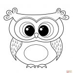Cartoon Owl Coloring Page | Free Printable Coloring Pages   Free Printable Owl Coloring Sheets