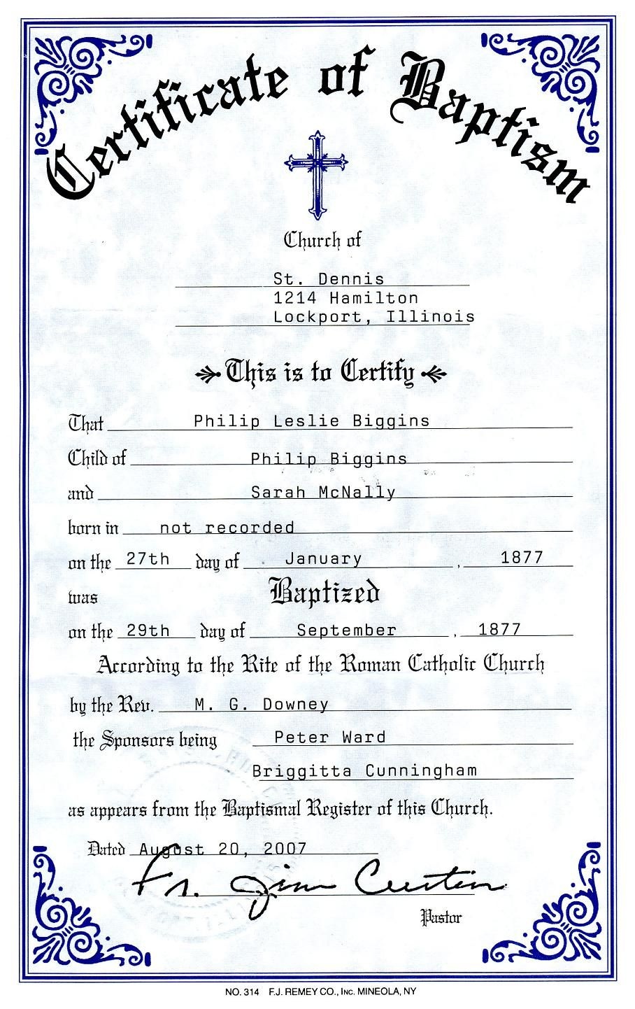 Baptism Certificate Free Printable Printable World Holiday