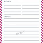 Chevron Recipe Sheet Editable | School Binder Wallpaper | Food   Free Printable Recipe Pages