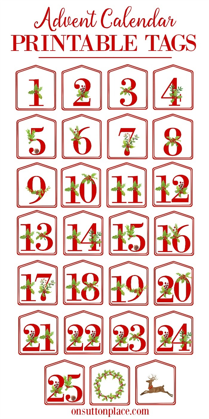 Christmas Alphabet Printables - On Sutton Place - Free Printable Christmas Alphabet