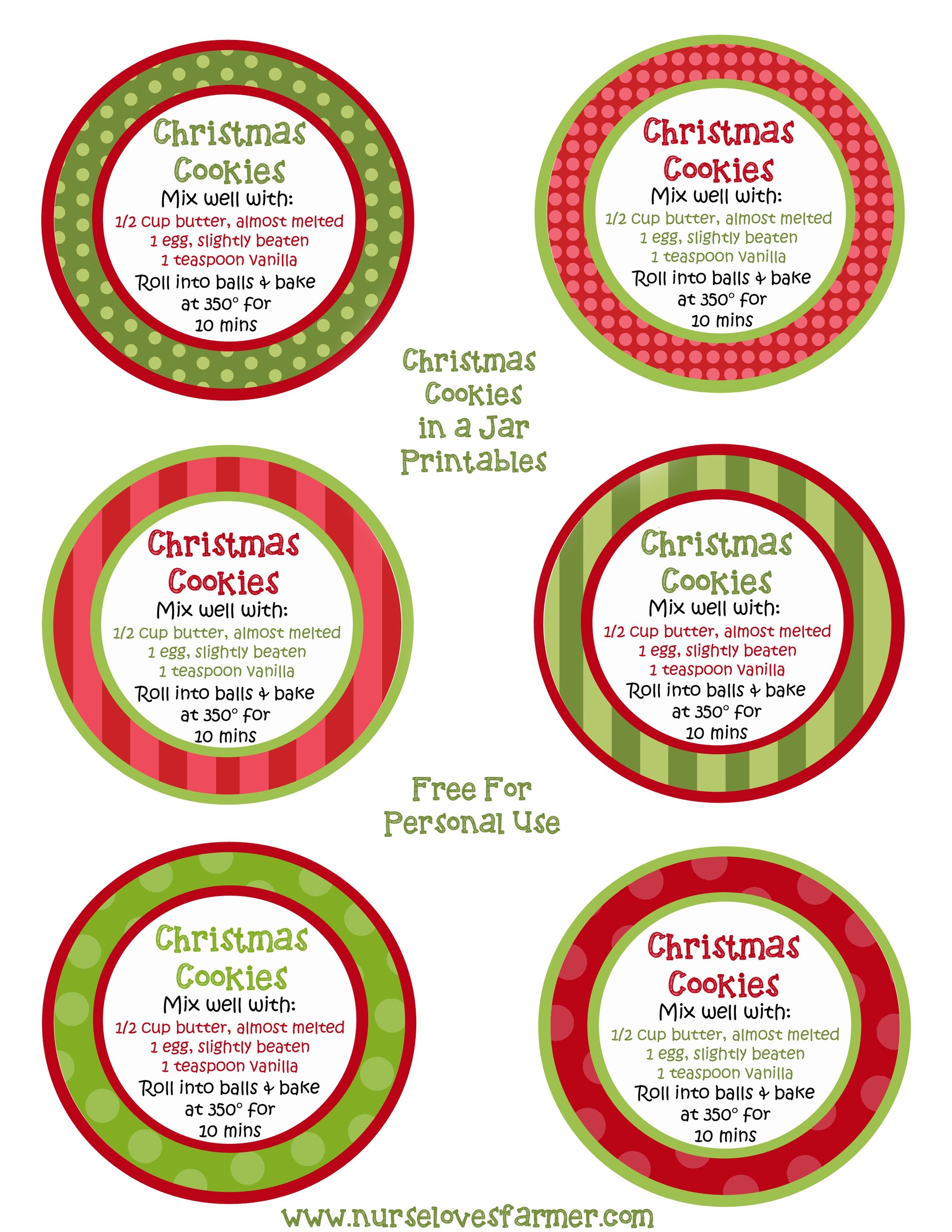 Free Printable Jar Labels Christmas Free Printable