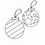 Christmas Ornaments Coloring Page Printable. | Christmas | Christmas   Free Printable Christmas Craft Templates