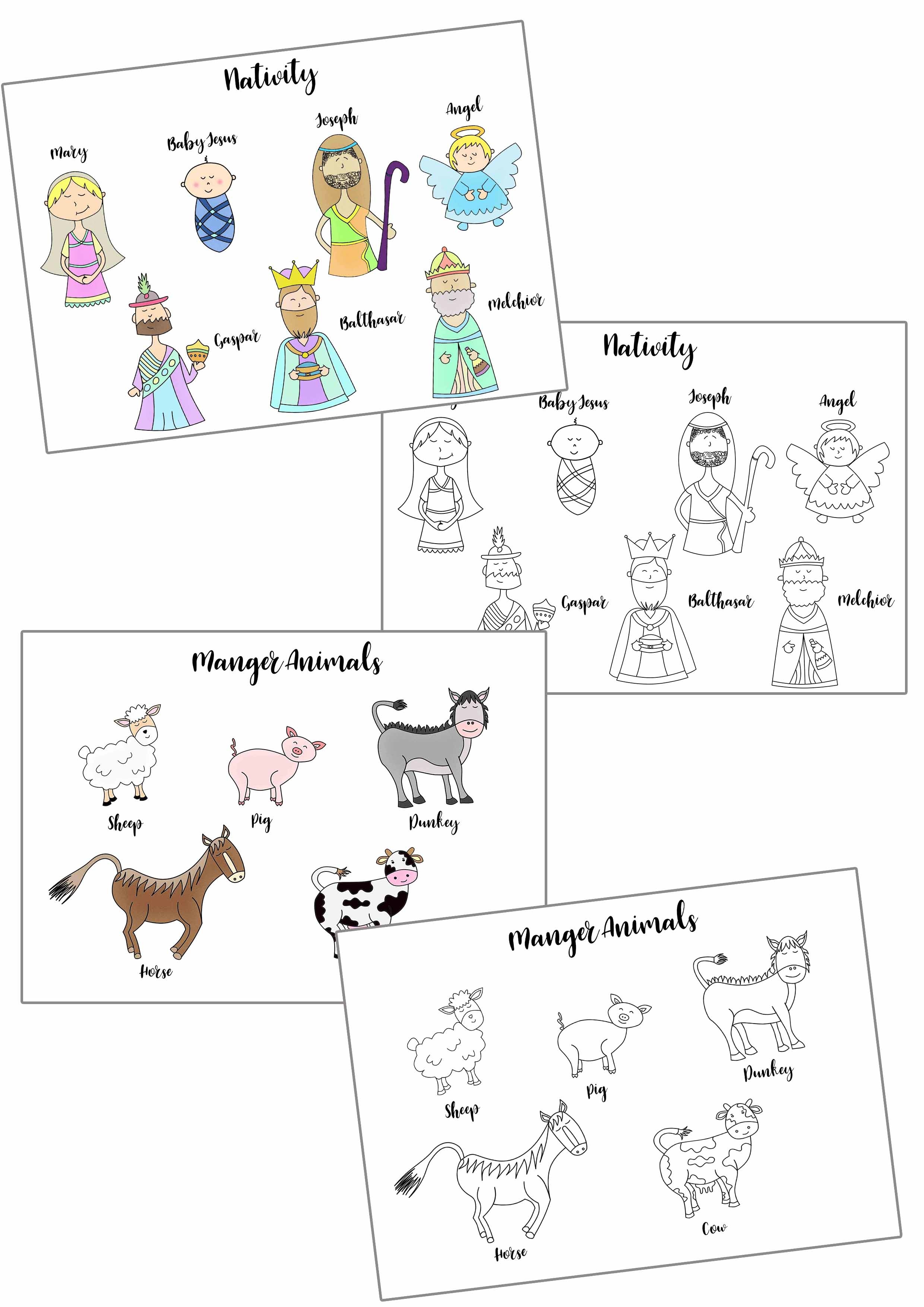 Christmas Story Stick Puppets Free Printable - Free Printable Nativity Story