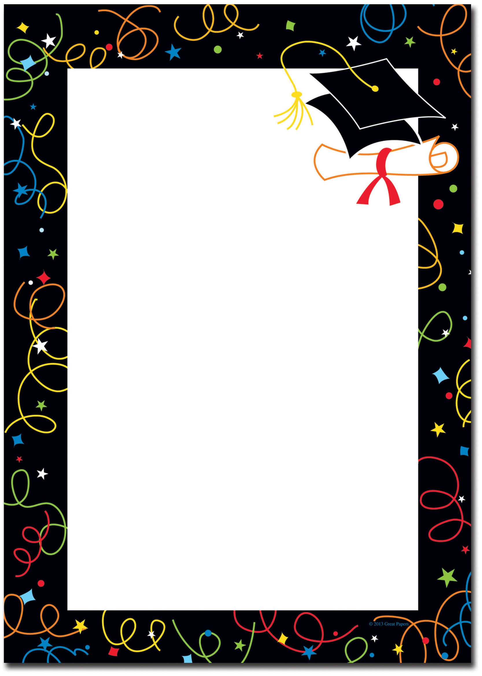 Collection Of Free Graduating Clipart Border. Download On Ui Ex - Free Printable Graduation Paper